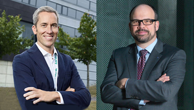 Lanteks CEO Lpez de Bi?aspre and Trumps Thomas Schneider.